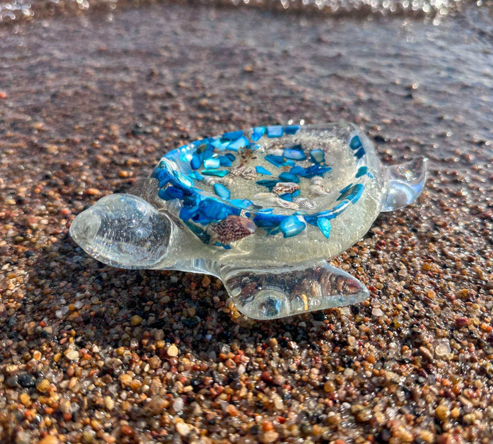 Handcrafted Coastal Home Decor with Real Beach Sand & Seashells