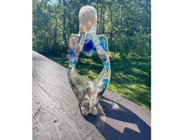 Seaside Contemplation: Ocean-Themed Thinker Resin Sculpture 3