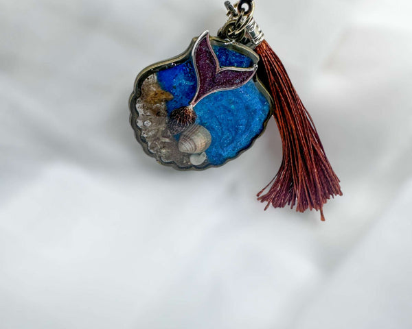 Seashell Car Charm - Ocean Car Accessory and Gift for Nature Lovers