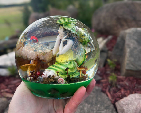 Fairy Treasures - Enchanted Forest Handmade Resin Fairy Sphere