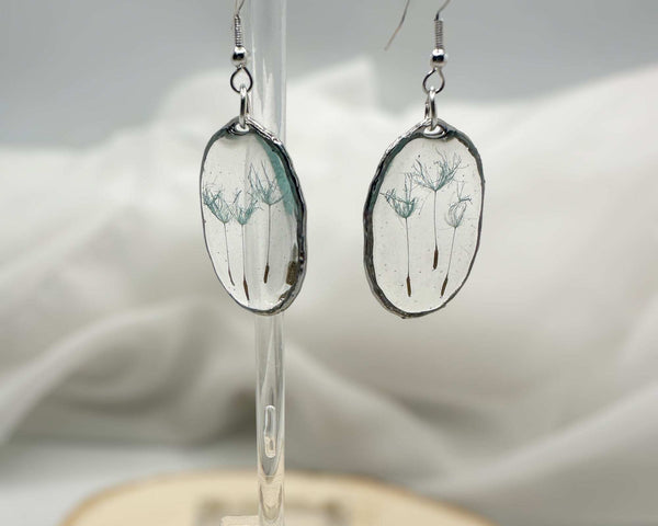 Fairy Wishes Earrings – A Pair of Dandelion Dreams & Coloured Wishes