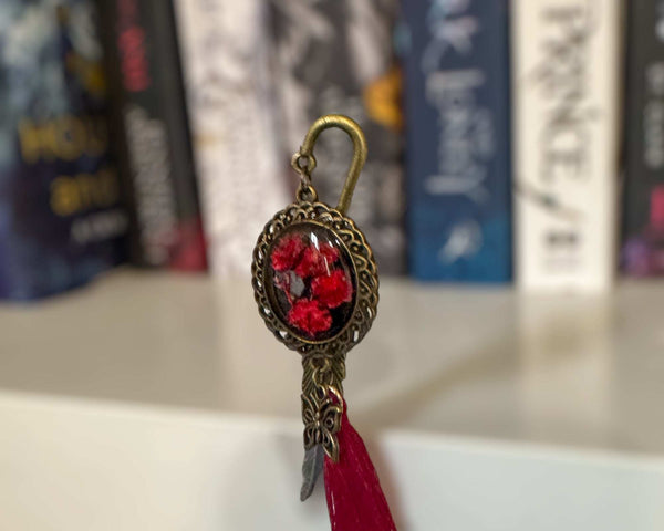 Bookmark - Botanical Elegance - Handcrafted Resin Floral Bookmarks