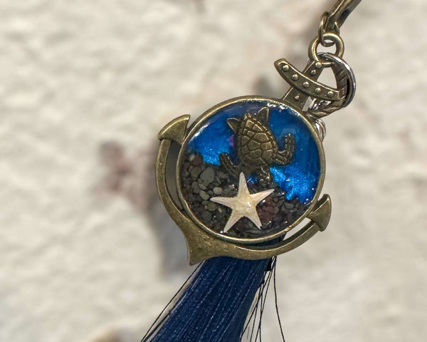 Bookmark - Handcrafted Resin Oceans with Real Seashells and Sand