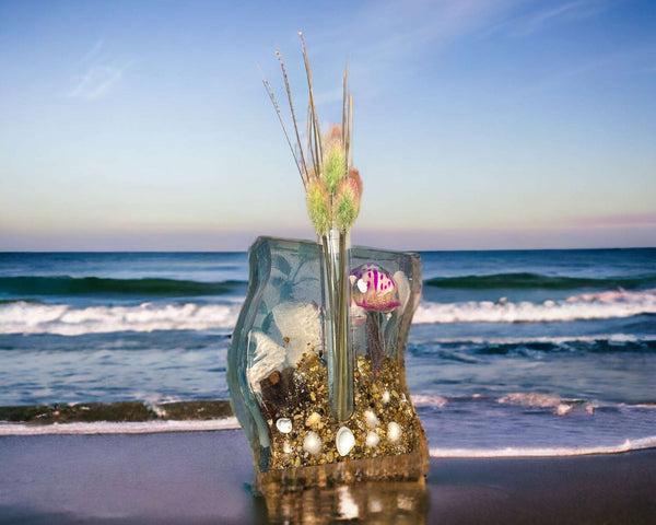 Epoxy Resin Bud Vase / Propagation Station Nature Decor