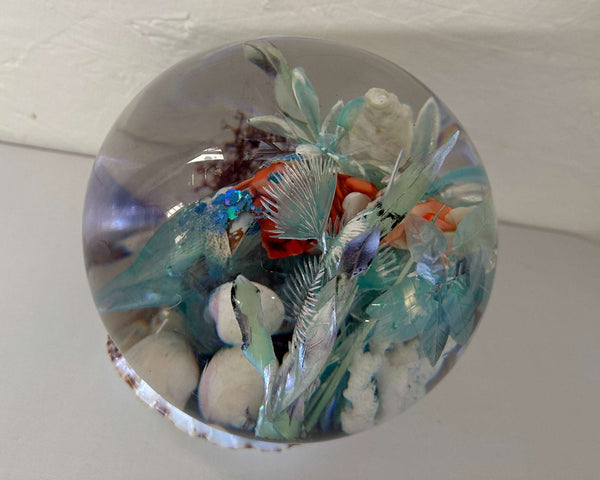 Ocean Sphere Resin Under the Sea Handmade Lighted Home Decor