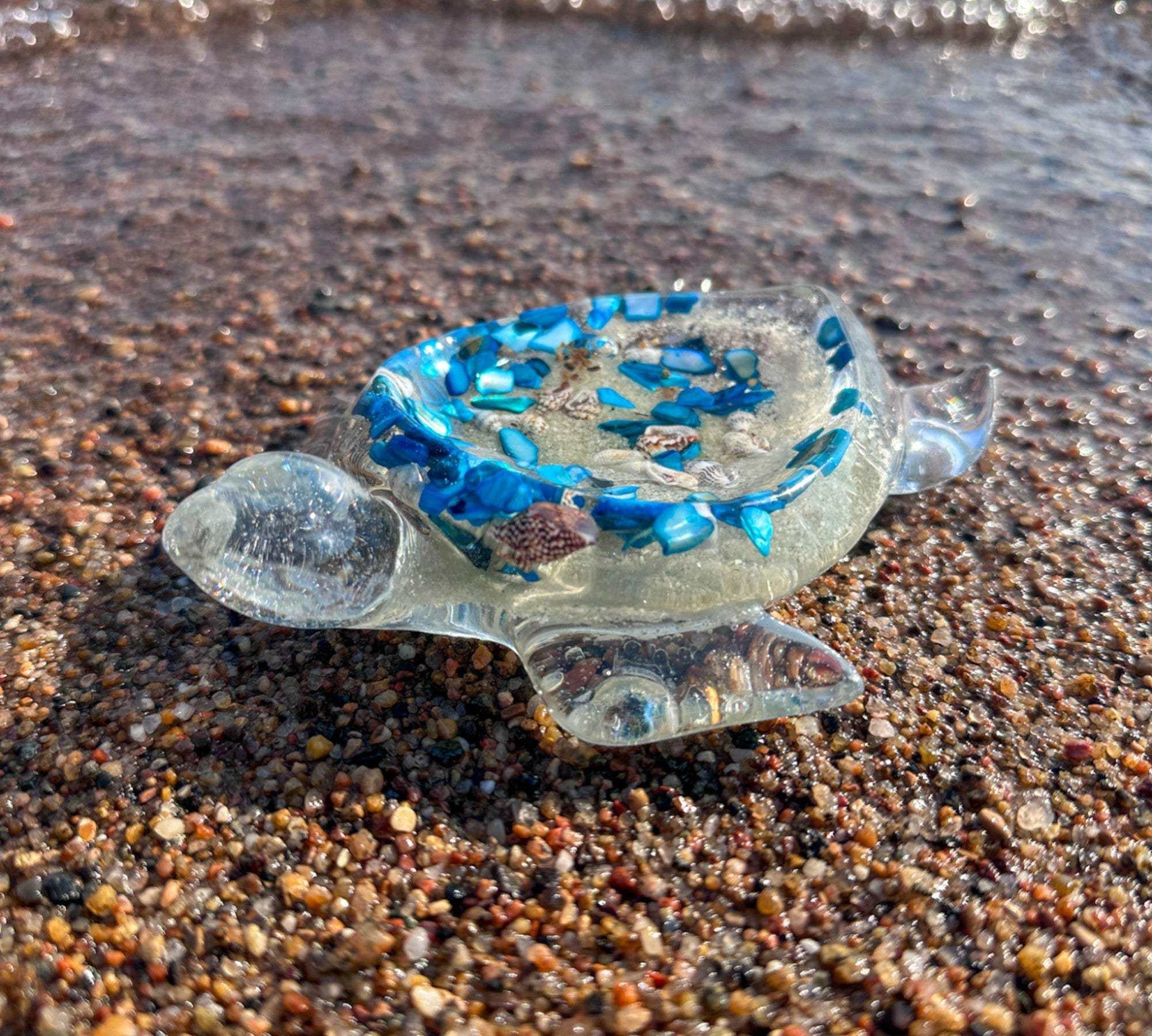 Handcrafted Coastal Home Decor with Real Beach Sand & Seashells