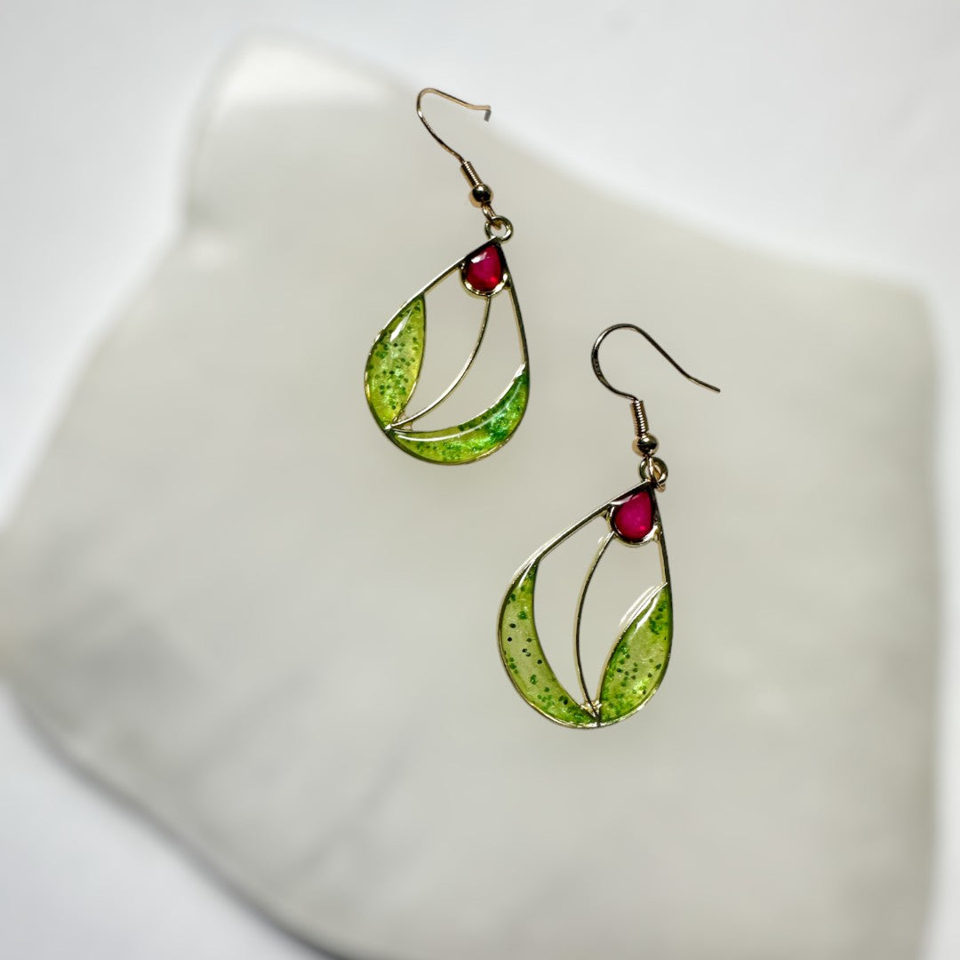 Spring Blossoms - Handcrafted Floral Earrings
