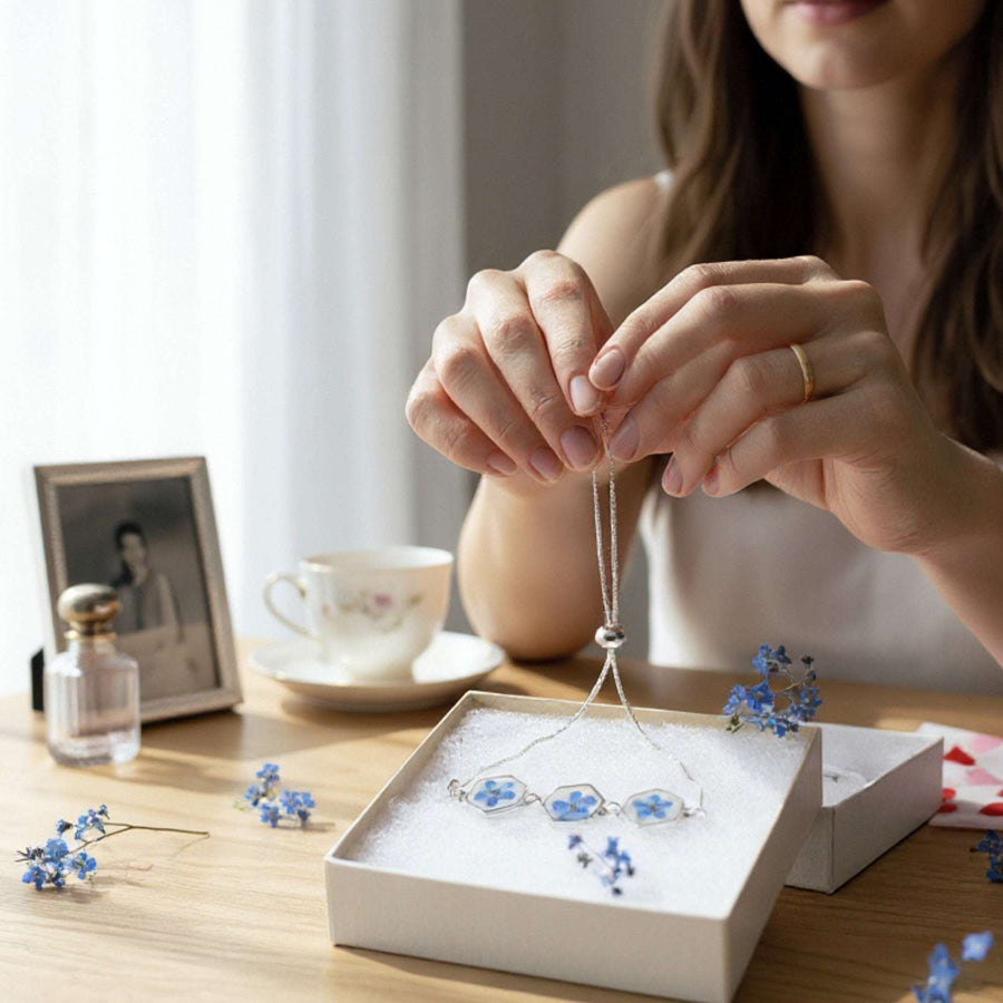 Bracelets — Handmade Botanical Resin Pressed Flower
