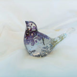 Forever Lilac Garden Bird - Handmade Real Lilac Blooms Resin Bird