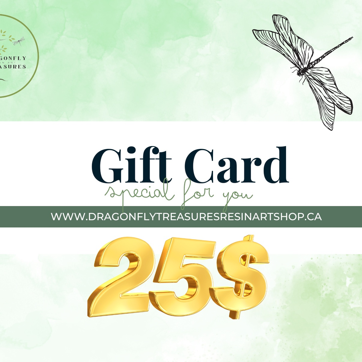 Dragonfly Treasures Gift Card