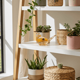 Golden Meadow Bloom Resin Bird - Handmade Botanical Home Decor