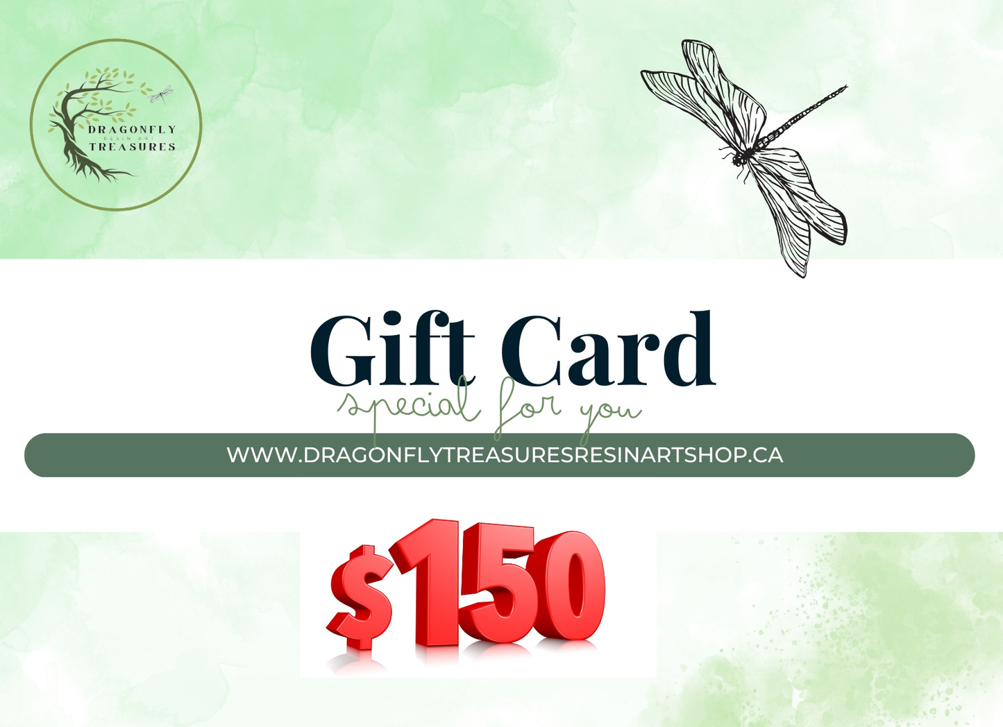Dragonfly Treasures Gift Card