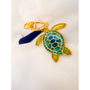 Turtle Bag Charm / Keychain - Handmade Ocean Inspired Turtle Treasures