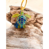 Turtle Bag Charm / Keychain - Handmade Ocean Inspired Turtle Treasures
