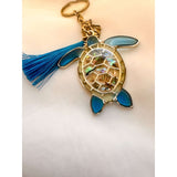 Turtle Bag Charm / Keychain - Handmade Ocean Inspired Turtle Treasures