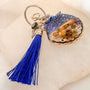 Ocean Seashell Bag Charm / Keychain - Handmade Resin Ocean Theme