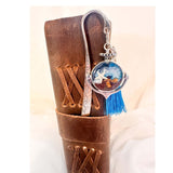 Ocean Whispers: Handcrafted Resin Bookmarks with Real Sand & Seashells