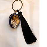 Ocean Dreamer Bag Charm / Keychain - Handmade Resin Seashell Charm