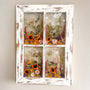 Enchanted Meadow - Handmade Rustic Wildflower Window Wall Art