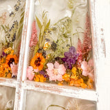 Enchanted Meadow - Handmade Rustic Wildflower Window Wall Art