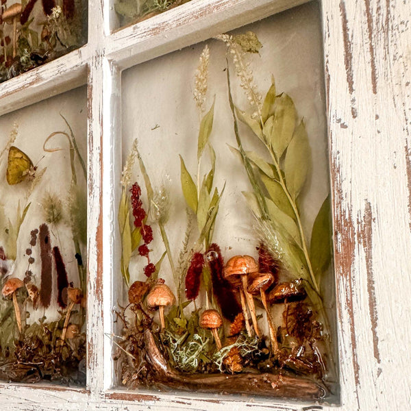 Woodland Whispers - Handmade Rustic Enchanted Forest Window Frame