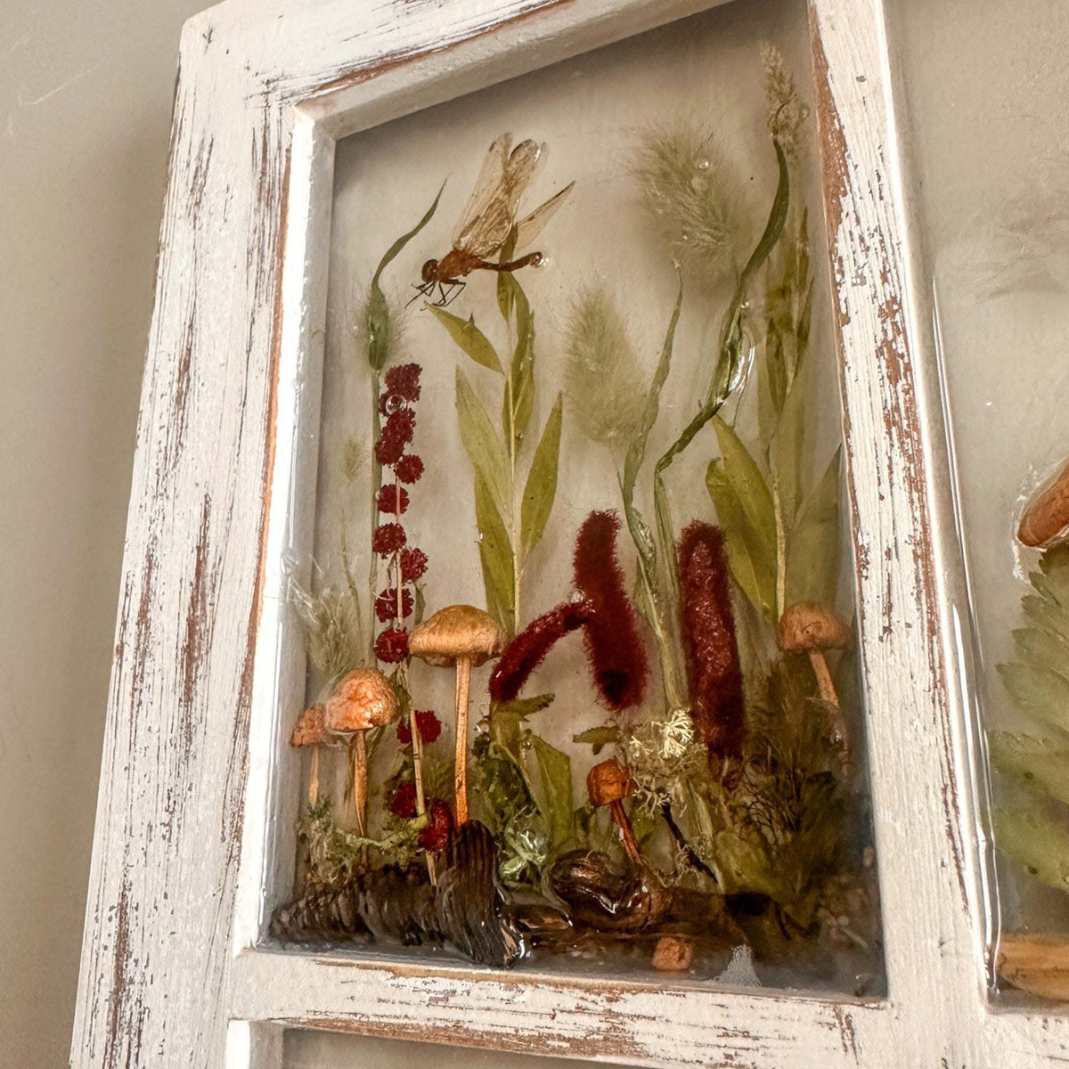 Woodland Whispers - Handmade Rustic Enchanted Forest Window Frame