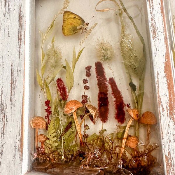 Woodland Whispers - Handmade Rustic Enchanted Forest Window Frame