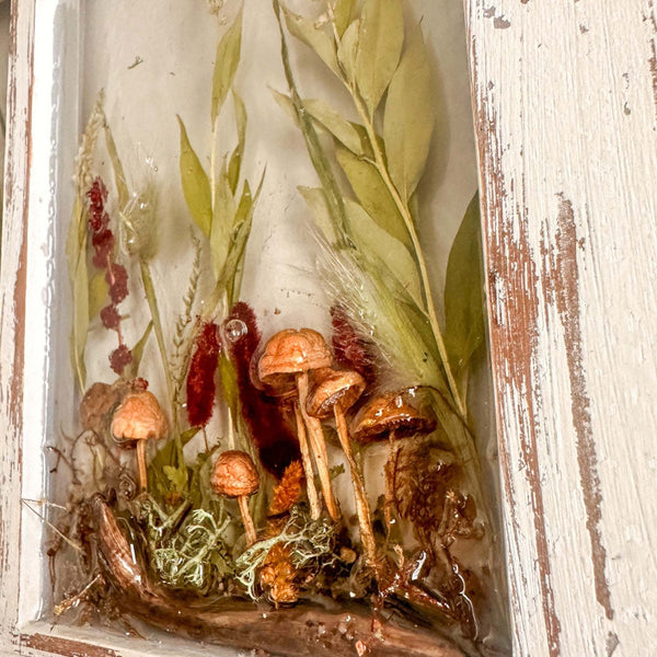 Woodland Whispers - Handmade Rustic Enchanted Forest Window Frame