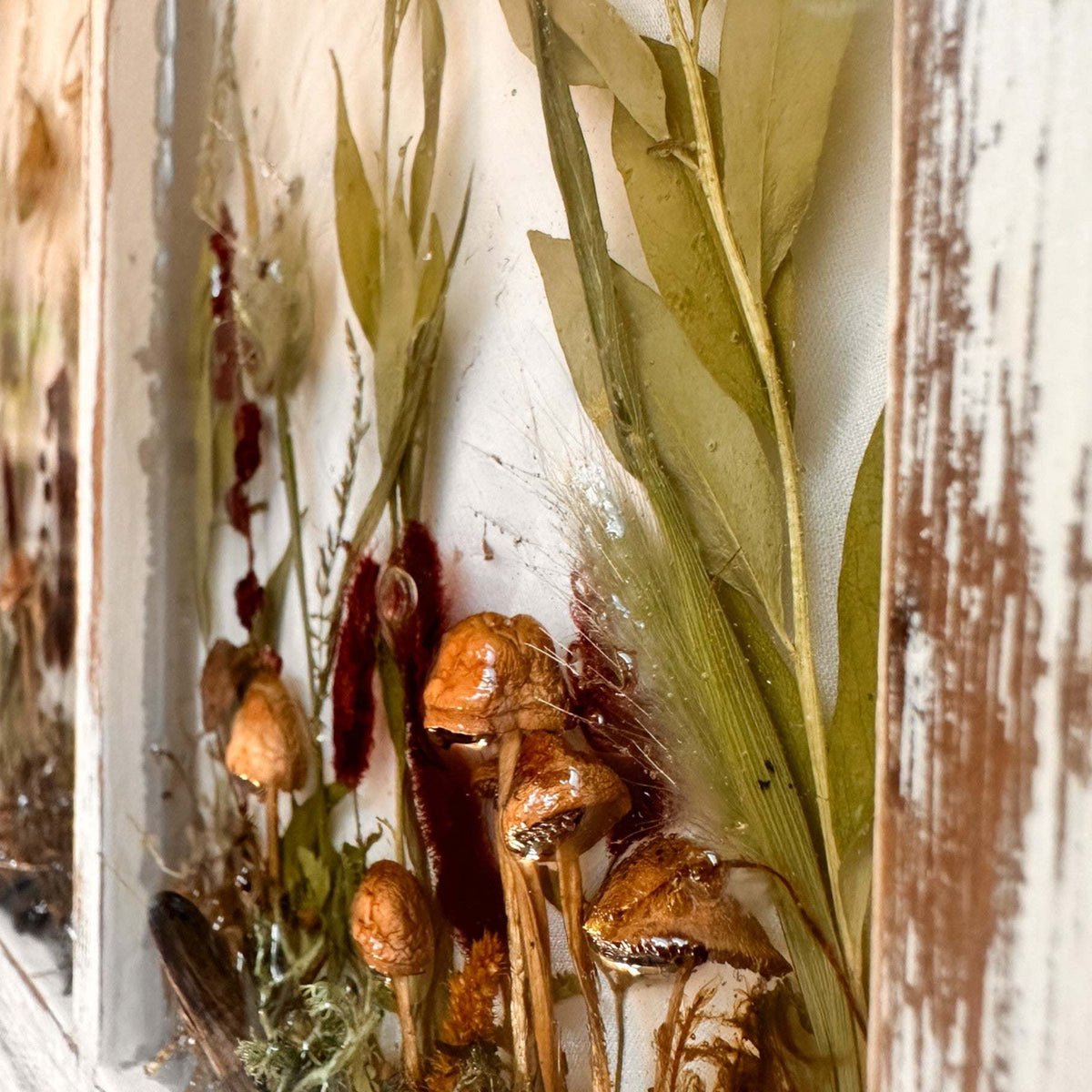 Woodland Whispers - Handmade Rustic Enchanted Forest Window Frame