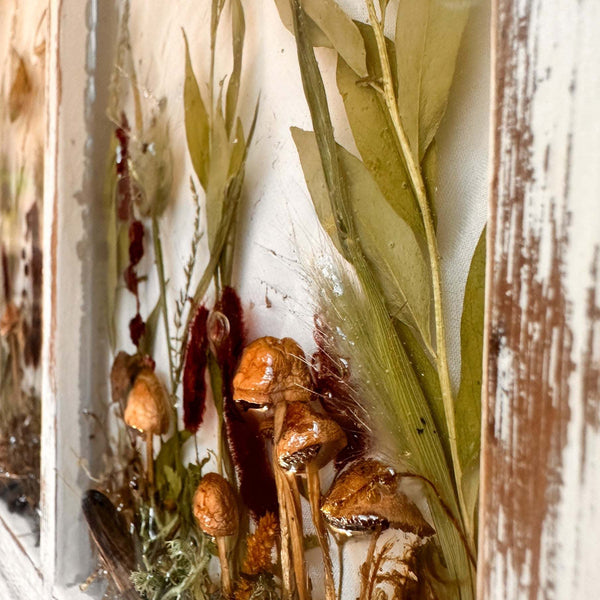 Woodland Whispers - Handmade Rustic Enchanted Forest Window Frame