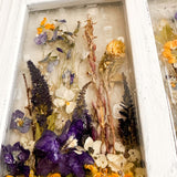 Garden Window - Handmade Real Flower Wood Everlasting Window Art