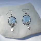 Earrings Seaside Serenity Handmade Earrings with Freshwater Pearls