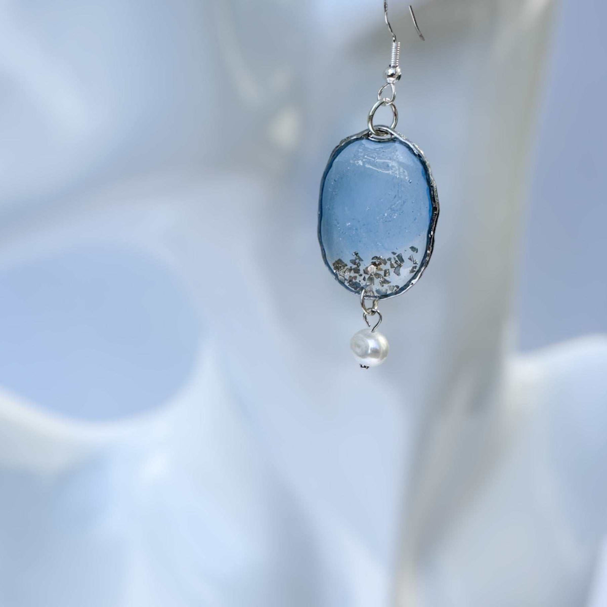 Earrings Seaside Serenity Handmade Earrings with Freshwater Pearls