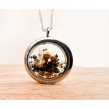 Boreal Forest Looking Glass Pendant – Handmade Botanical Forest Art