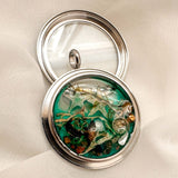 Ocean Portal Looking Glass Locket - Under the Sea Handmade Pendant