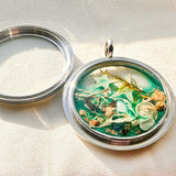 Ocean Portal Looking Glass Locket - Under the Sea Handmade Pendant