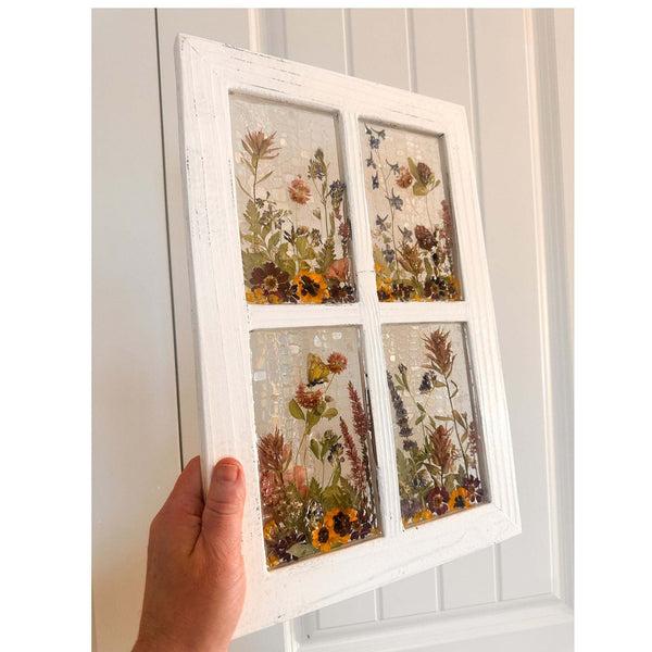 Everlasting Garden Window - Handmade Dried Flower Resin Window