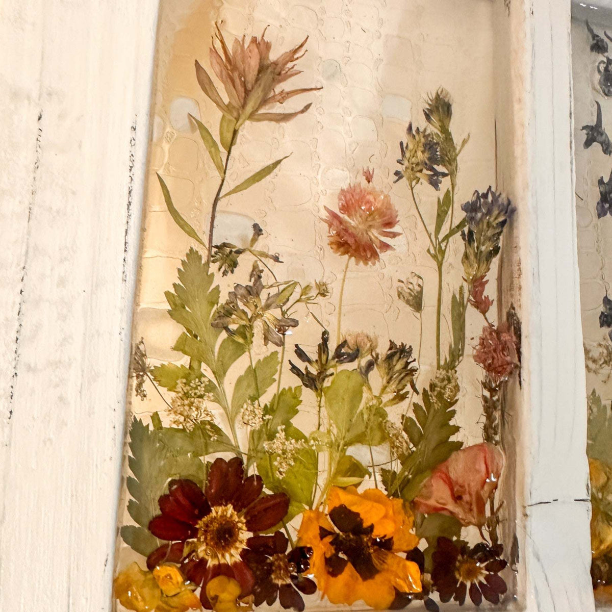 Everlasting Garden Window - Handmade Dried Flower Resin Window
