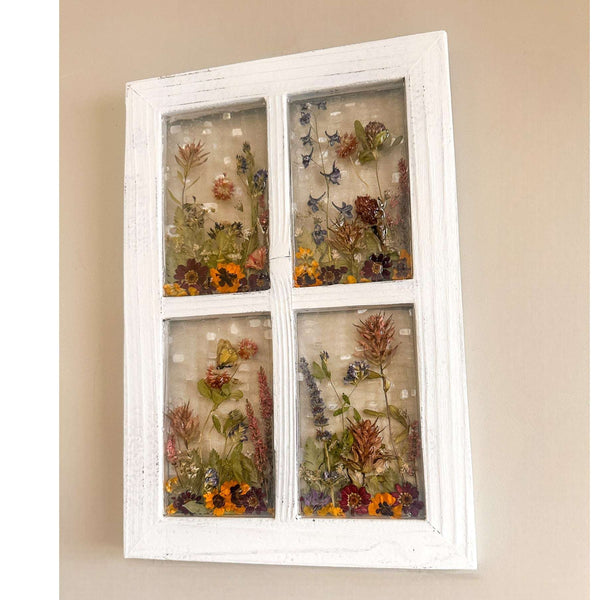 Everlasting Garden Window - Handmade Dried Flower Resin Window