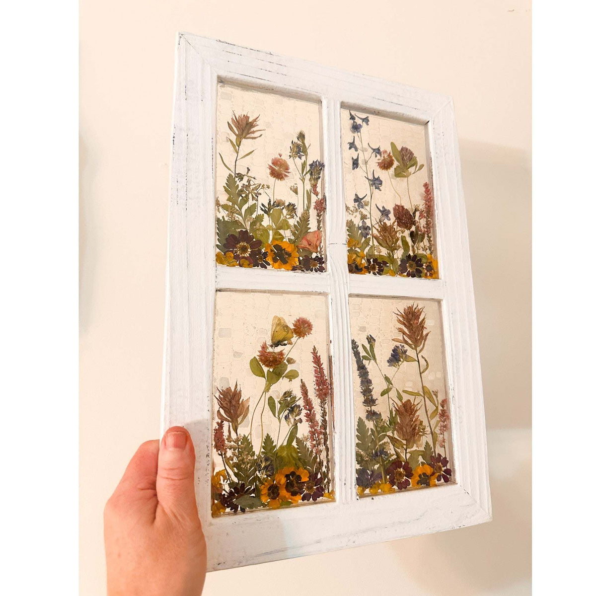 Everlasting Garden Window - Handmade Dried Flower Resin Window