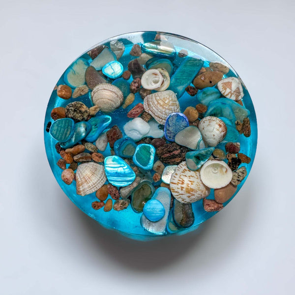 Coasters Ocean Breeze - Handcrafted with Real Sand & Seashells