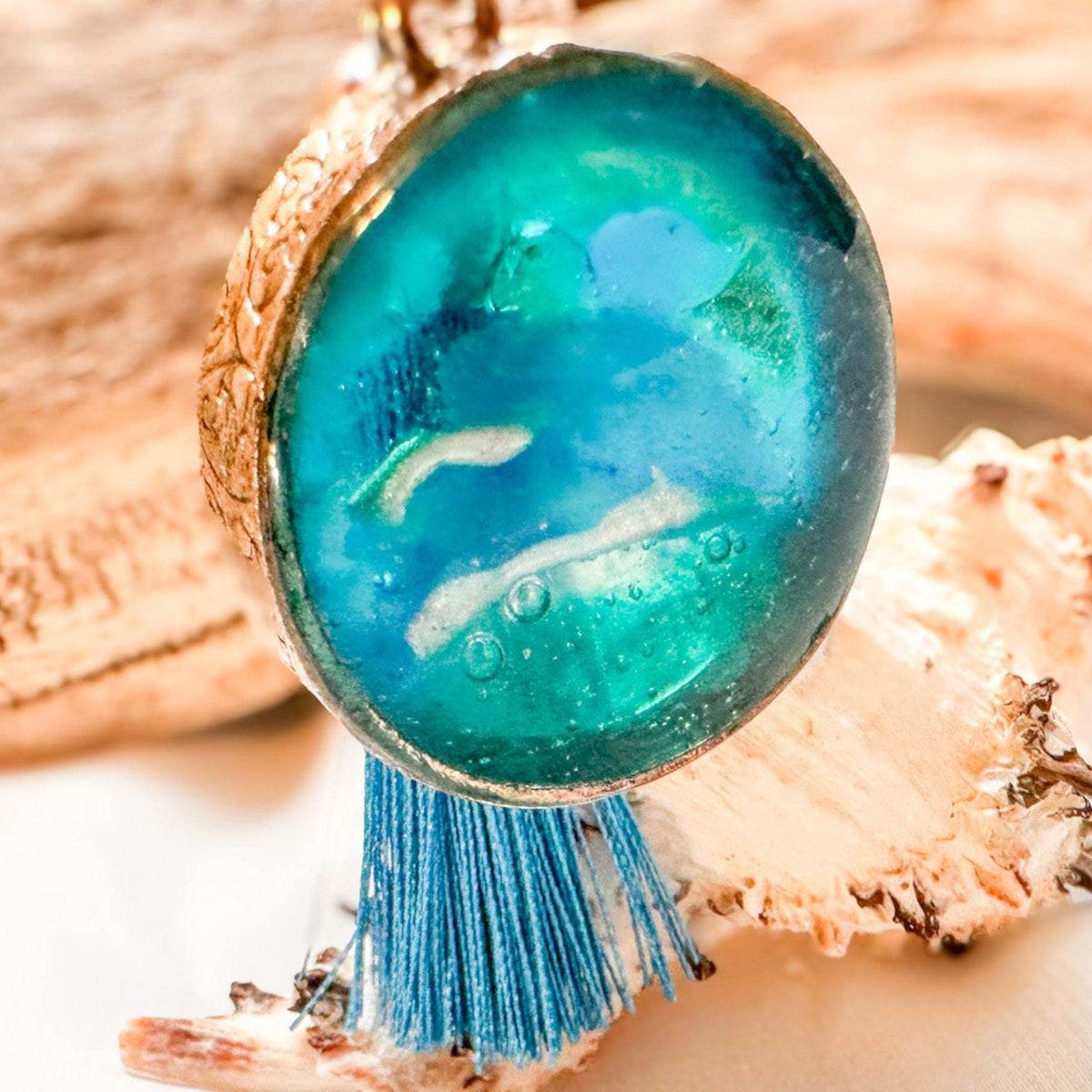 Ocean Glow Portal Keychain - Luminous Handmade Sea-Inspired Accessory