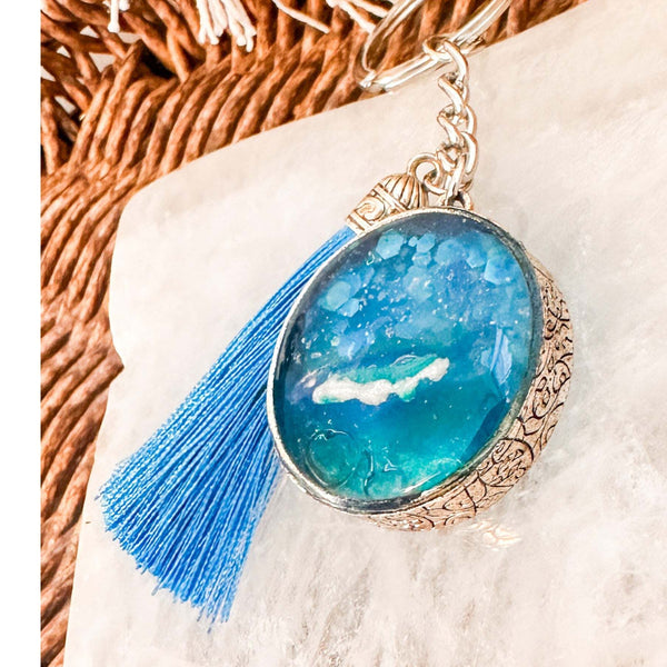 Ocean Glow Portal Keychain - Luminous Handmade Sea-Inspired Accessory