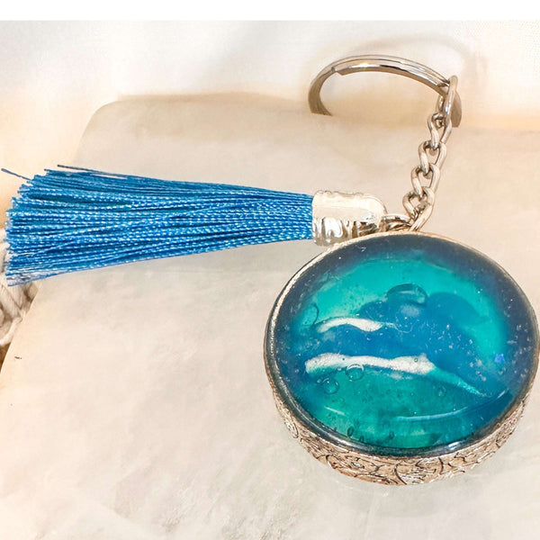 Ocean Glow Portal Keychain - Luminous Handmade Sea-Inspired Accessory