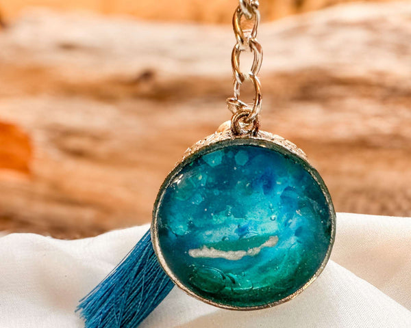 Ocean Glow Portal Keychain - Luminous Handmade Sea-Inspired Accessory