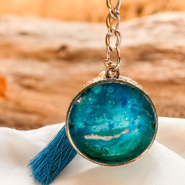 Ocean Glow Portal Keychain - Luminous Handmade Sea-Inspired Accessory
