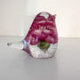 Candyfloss Carnation Robin - Handmade Pink Carnation Resin Bird