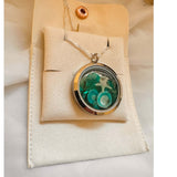 Ocean Portal Looking Glass Locket - Under the Sea Handmade Pendant