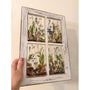 Woodland Whisper Window Decor - Handmade Dried Flower Resin Art