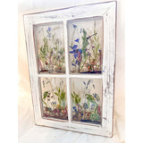 Woodland Whisper Window Decor - Handmade Dried Flower Resin Art